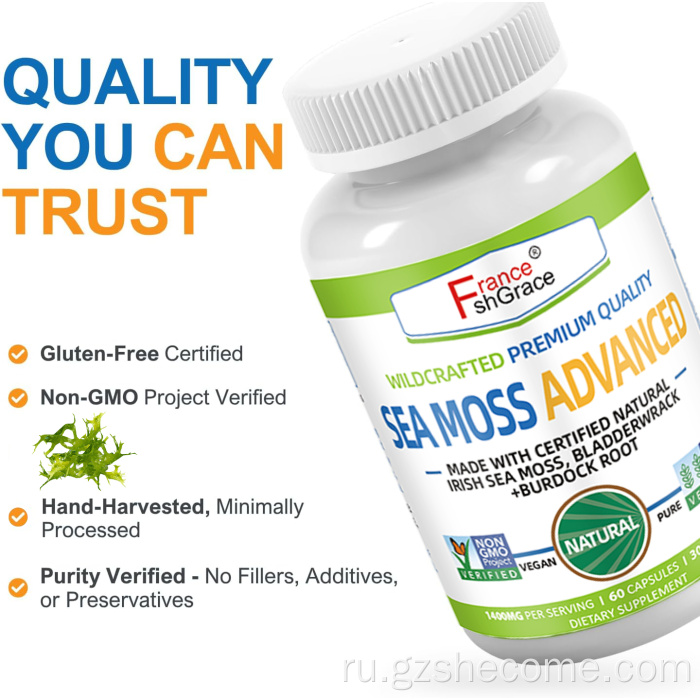 Shecome Sea Moss Advanced Капсулы для поддержки иммунитета